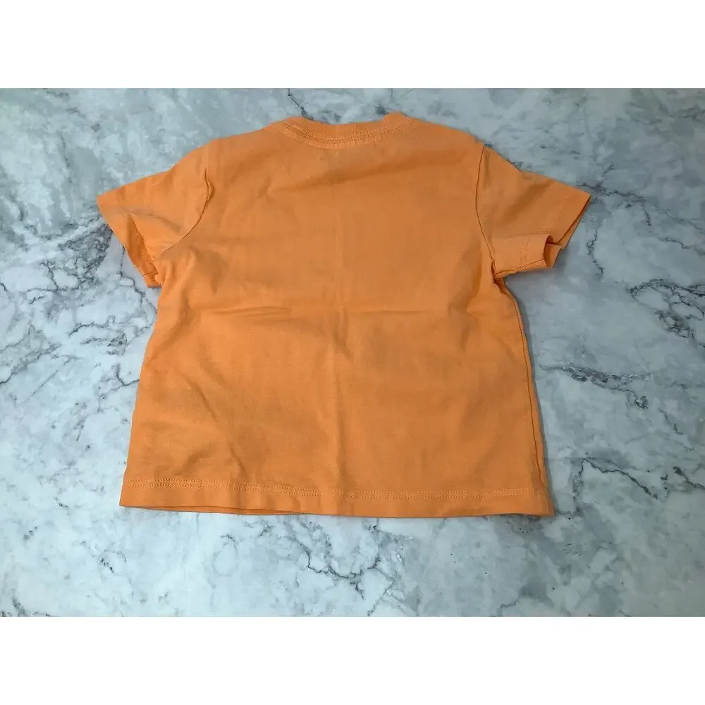 Ralph Lauren Baby Boy 6M Key West Orange Logo Jersey Short Sleeve T-Shirt OS6-23